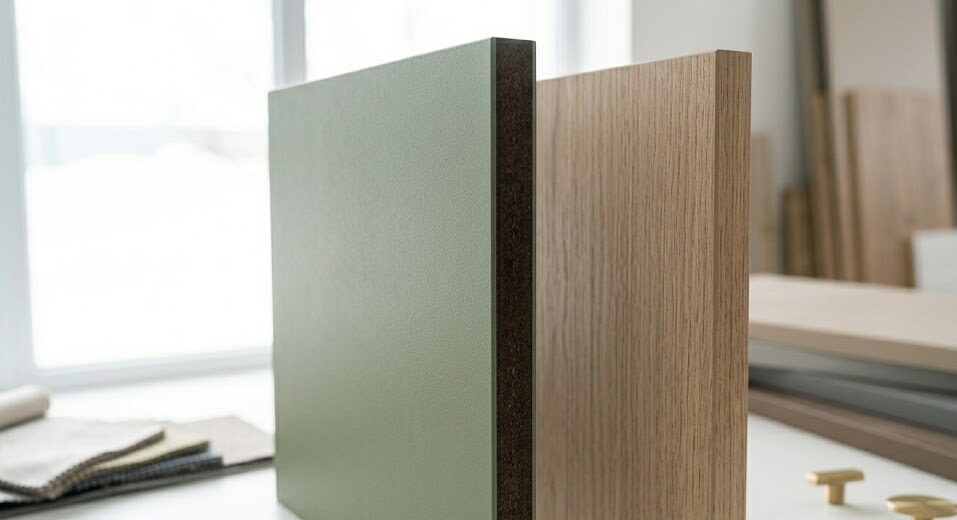 Yoğun müşteri trafiği olan bir cafe ortamında, masaların ve bar tezgahının compact panel mdf ile yapıldığı, şık ve modern iç mekan görünümü.