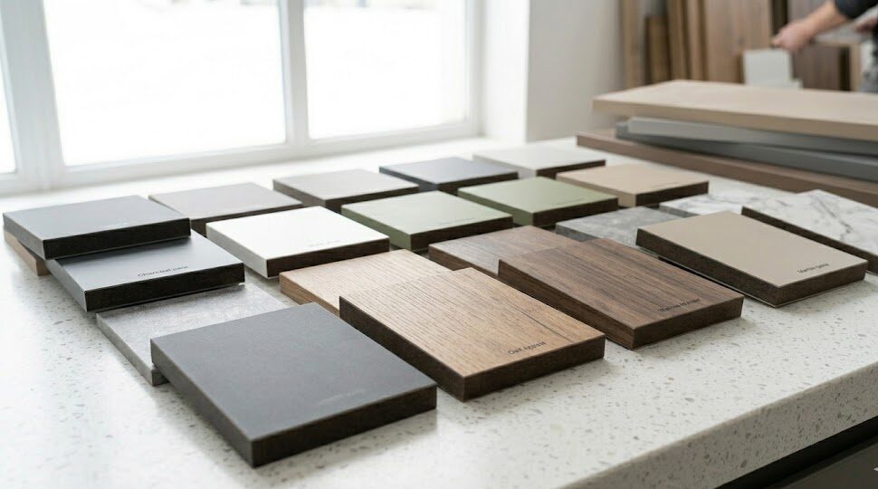 Yoğun müşteri trafiği olan bir cafe ortamında, masaların ve tezgahın dayanıklı compact panel mdf ile döşenmiş hali, temiz ve modern bir görünüm sergiliyor.