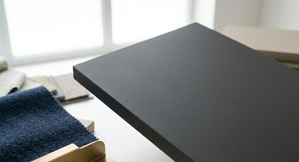 İç mekan dekorasyonunda kullanılan, 18mm kalınlığındaki Supramat MDF panellerin estetik görünümü ve yüzey kalitesi.